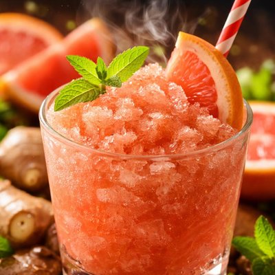 Image of Ginger Grapefruit Juice Granita