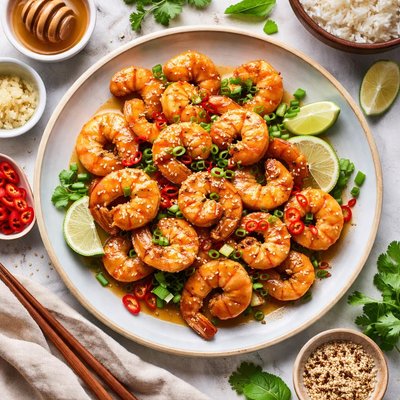 Image of Ginger Honey Glazed Shrimps
