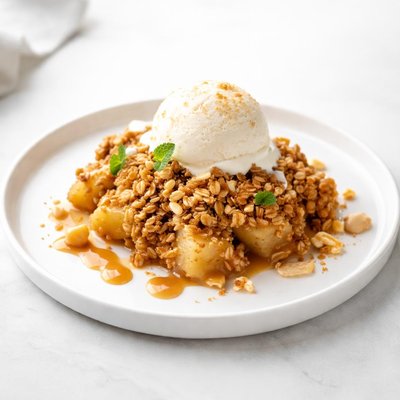 Image of Ginger Macadamia Apple Crisp
