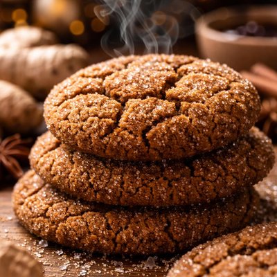 Image of Vegan Ginger Molasses Cookies