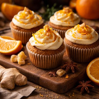 Image of Ginger Orange Cupcakes