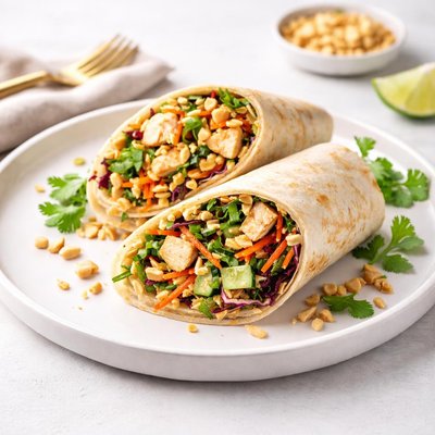 Image of Ginger Peanut Chicken Salad Wraps Cooking Light