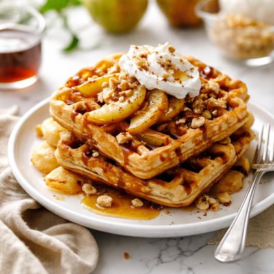 Image of Ginger Pear Waffles
