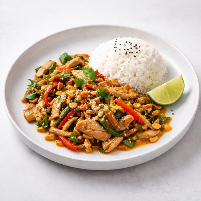 Image of Ginger Pork with Peanuts Elephant Walk