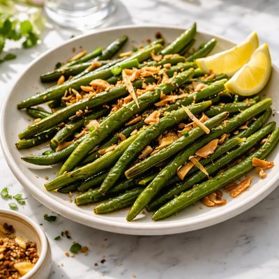 Image of Ginger Roasted Green Beans