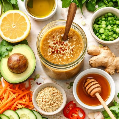Image of Whole30 Ginger Salad Dressing