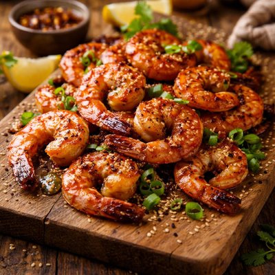 Image of Ginger Sesame Grilled Shrimp