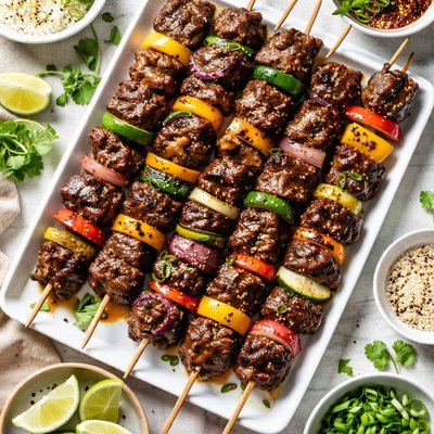 Image of Ginger Soy Beef Kabobs
