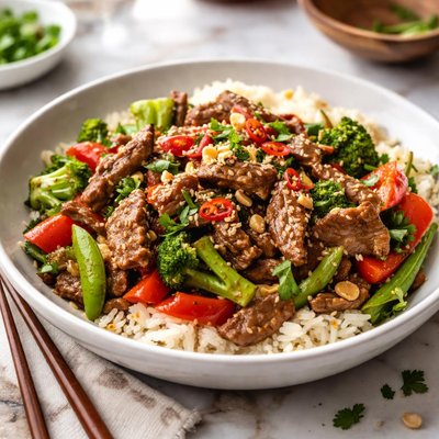 Image of Ginger Thai Beef Stir Fry
