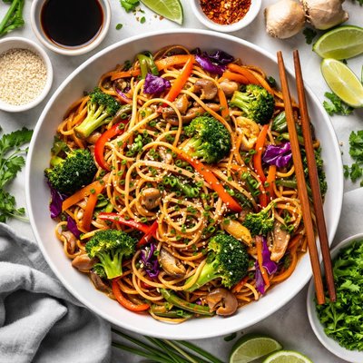 Image of Ginger Vegetable Lo Mein