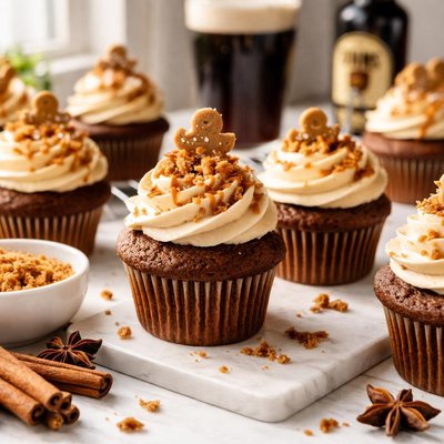 Image of Gingerbread Guinness Cupcakes
