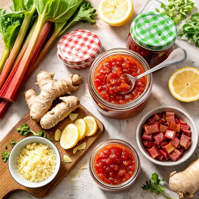 Image of Gingered Rhubarb Jam
