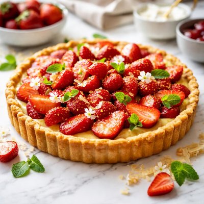 Image of Gingered Strawberry Tart