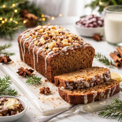 Image of Gingerly Molasses Christmas Banana Bread