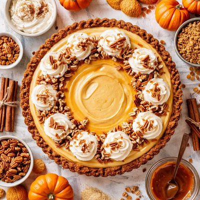 Image of Gingersnap Pumpkin Cream Tart