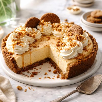 Image of Gingersnap Pumpkin Ice Cream Pie
