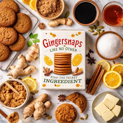 Image of Gingersnaps Like No Other Find the Secret Ingredient
