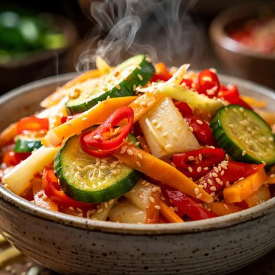 Image of Gingery Sweet Pickled Vegetables