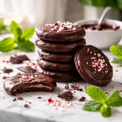 Image of Girl Scout Chocolate Mint Cookies Copycat
