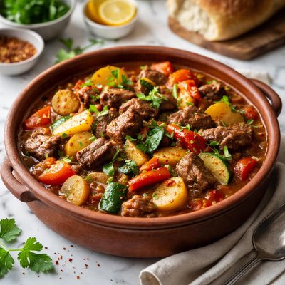 Image of Gjelle Me Zarzavata Albanian Casserole