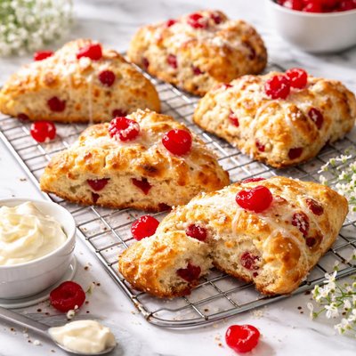 Image of Glace Cherry Scones