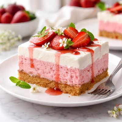 Image of Gladys Angelic Strawberry Dessert
