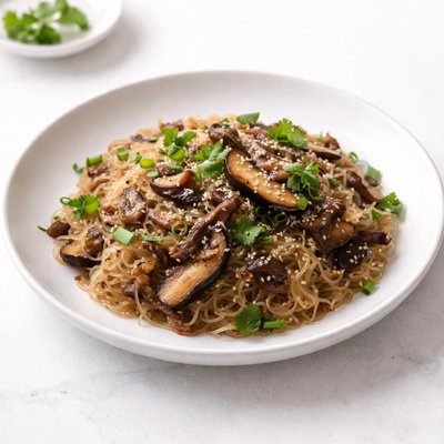 Image of Glass Noodle Casserole with Shiitakes