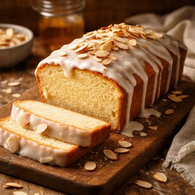 Image of Glazed Almond Pound Cake