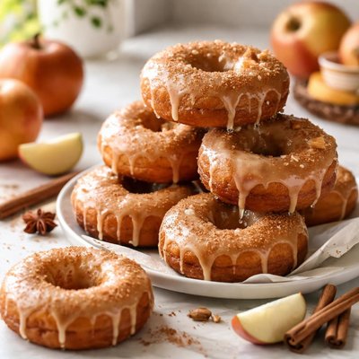 Image of Glazed Apple Cider Doughnuts