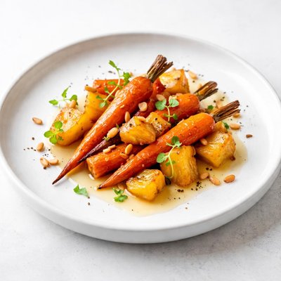 Image of Glazed Carrots and Pineapple