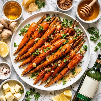 Image of Glazed Carrots with Irish Whiskey and Ginger