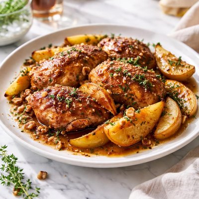 Image of Glazed Chicken Pears