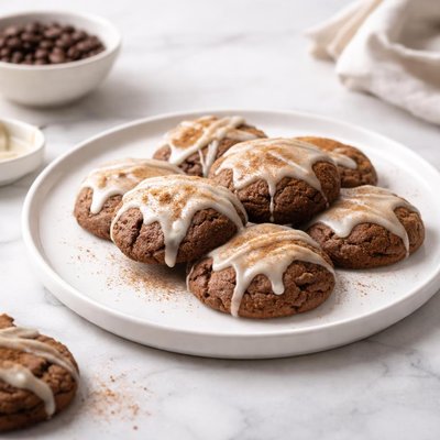 Image of Glazed Cinnamon Mocha Cookies