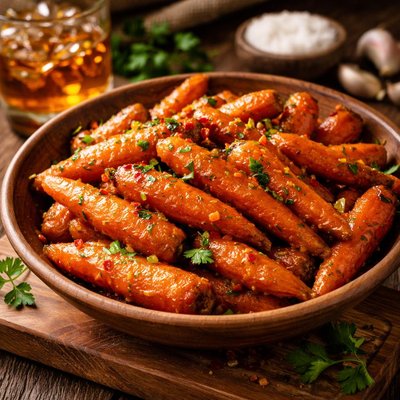 Image of Glazed Gingered Carrots with Southern Comfort