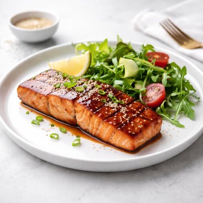 Image of Glazed Grilled Salmon Nuwave Flavorwave Ovens