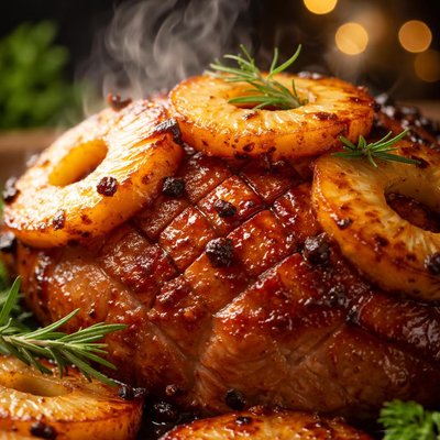 Image of Glazed Ham Pineapple