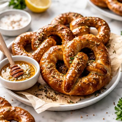 Image of Glazed Honey Mustard Pretzels