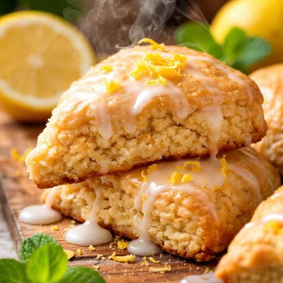 Image of Glazed Lemon Scones