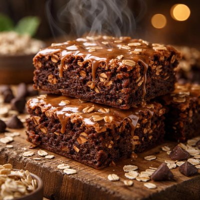 Image of Glazed Oatmeal Brownies