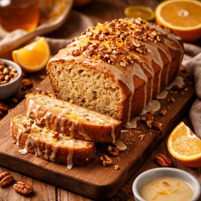 Image of Glazed Orange Pecan Bread