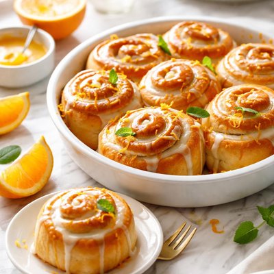 Image of Glazed Orange Rolls