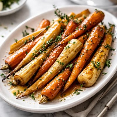 Image of Glazed Parsnips and Carrots
