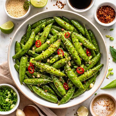 Image of Glazed Snap Peas