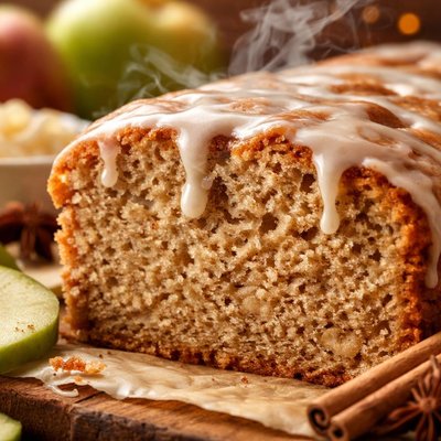 Image of Glazed Sour Cream Applesauce Cake