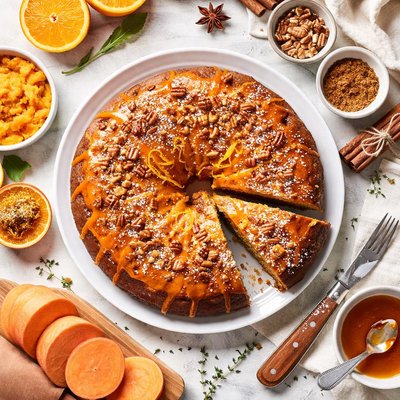 Image of Glazed Sweet Potato Cake
