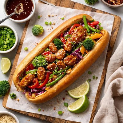 Image of Glazed Teriyaki Chicken Stir Fry Sub