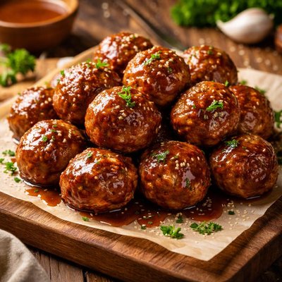Image of Glazed Turkey Meatballs