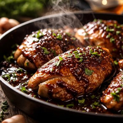 Image of Glazing Your Chicken with Jam and Balsamic Longmeadow Farm