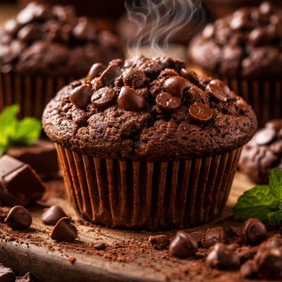 Image of Glorious Cocoa Chocolate Chips Muffins