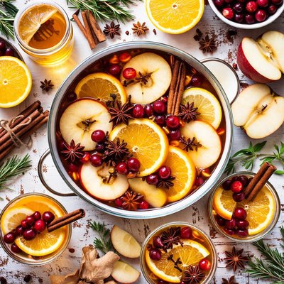 Image of Gluehwein Non Alcoholic German Apple Tea Punch